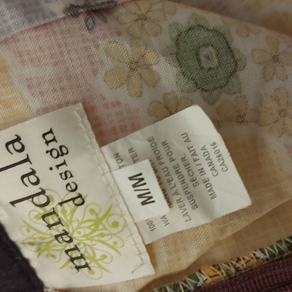 Mandala Design Floral Skirt/ Vintage/ Sz M/ Cotton - Picture 4 of 5